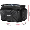 Wildman traveling bag for bike handlebars with zipper GS6 4L ( 4 ''- 7'' ) black