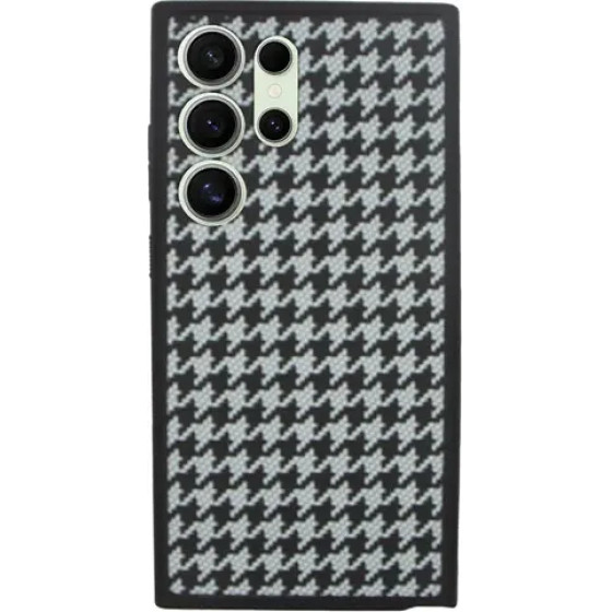Vivid Carbon Fiber Case Samsung Galaxy S24 Ultra Grey/Black - (CS-OFFC Case-2403002)