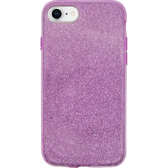 Vivid Glitter Shine Plastic Hard Case Apple iPhone 6/6s/7/8 Purple - (CS-FSHN GLT 4-2403006)