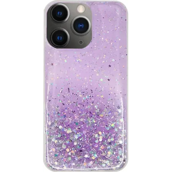 Vivid Liquid Glitter Case Apple iPhone 11 Pro Max Purple/Multicolor - (CS-FSHN GLT 6-2403002)