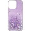 Vivid Liquid Glitter Case Apple iPhone 15 Pro Max Purple/Multicolor - (CS-FSHN GLT 6-2403005)