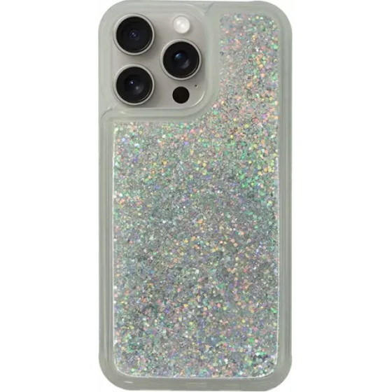 Vivid Liquid Glitter Case Apple iPhone 15 Pro Max Silver - (CS-FSHN GLT 2-2403005)