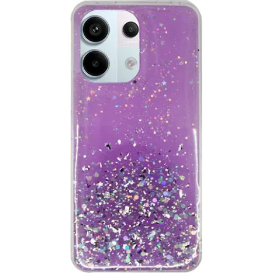 Vivid Liquid Glitter Case Redmi Note 13 Pro/Poco X6 5G Purple/Multicolor - (CS-FSHN GLT 6-2403018)