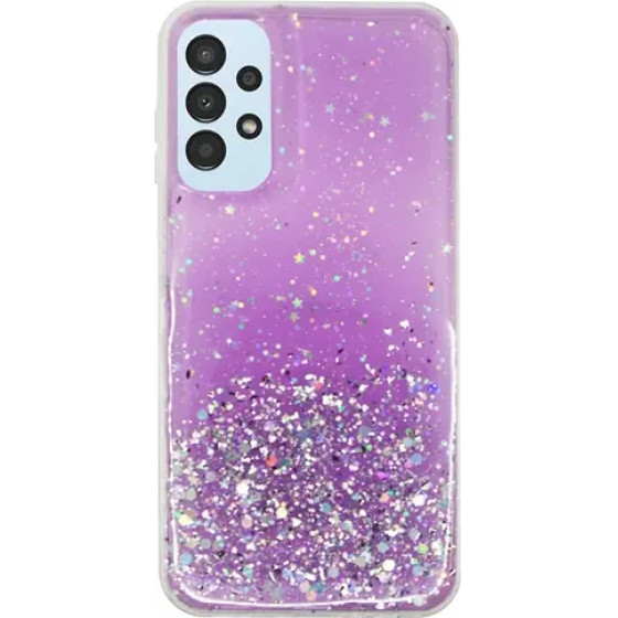 Vivid Liquid Glitter Case Samsung Galaxy S24 Ultra Purple/Multicolor - (CS-FSHN GLT 6-2403016)