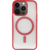 Vivid Magsafe Silicone Case Apple iPhone 12/12 Pro Transparent/Red - (CS-MGS TR 4-2403001)