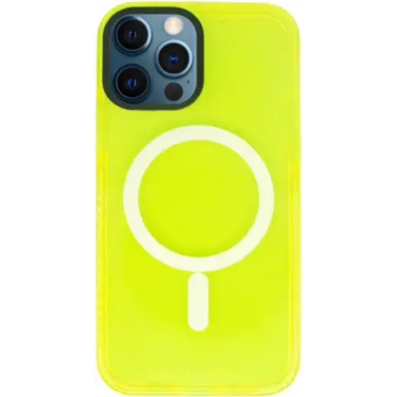 Vivid Magsafe Silicone Case Apple iPhone 12/12 Pro Yellow - (CS-MGS TR 3-2403001)