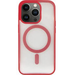 Vivid Magsafe Silicone Case Apple iPhone 13 Pro Transparent/Red - (CS-MGS TR 4-2403003)