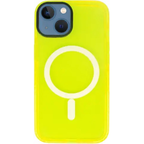 Vivid Magsafe Silicone Case Apple iPhone 13 Yellow - (CS-MGS TR 3-2403002)