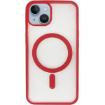 Vivid Magsafe Silicone Case Apple iPhone 14 Transparent/Red - (CS-MGS TR 4-2403005)