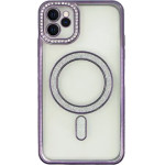 Vivid Magsafe Strass and Glitter Case Apple iPhone 12/12 Pro Purple - (CS-MGS TR 1-2403003)