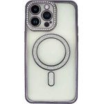 Vivid Magsafe Strass and Glitter Case Apple iPhone 14 Pro Max Purple - (CS-MGS TR 1-2403006)