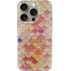 Vivid Mermaid Scale Silicone Case Apple iphone 15 Pro Max Pink - (CS-FSHN BLK-2403003)