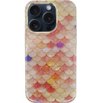 Vivid Mermaid Scale Silicone Case Apple iPhone 15 Pro Pink - (CS-FSHN BLK-2403002)