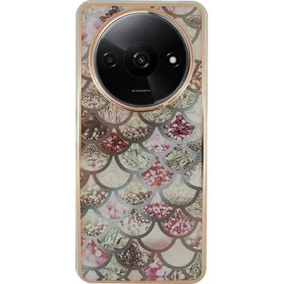 Vivid Mermaid Scale Silicone Case Redmi A3 Rose Gold - (CS-FSHN BLK-2403005)