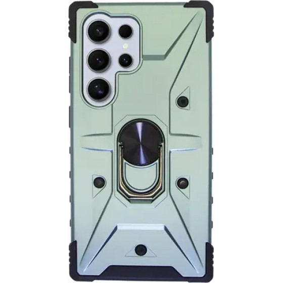 Vivid Ring Rugged Armor Case Samsung Galaxy S24 Ultra Green - (CS-CS-Rag Case 6-2403003)