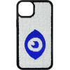 Vivid Sequin Case Apple iPhone 15 Plus Silver/Blue - (CS-FSHN GLT 9-2403008)