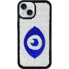 Vivid Sequin Case Apple iPhone 15 Silver/Blue - (CS-FSHN GLT 9-2403007)
