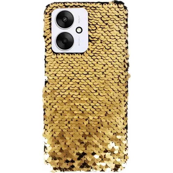 Vivid Sequin Case Redmi 13C Gold - (CS-FSHN GLT 8-2403001)