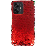 Vivid Sequin Case Redmi 13C Red - (CS-FSHN GLT 7-2403001)