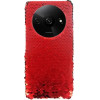 Vivid Sequin Case Redmi A3 Red - (CS-FSHN GLT 7-2403002)