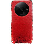 Vivid Sequin Case Redmi A3 Red - (CS-FSHN GLT 7-2403002)