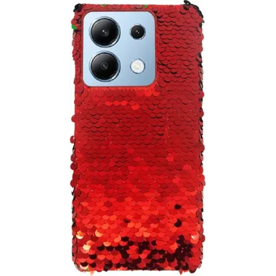 Vivid Sequin Case Redmi Note 13 4G Red - (CS-FSHN GLT 7-2403003)