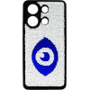 Vivid Sequin Case Redmi Note 13 4G Silver/Blue - (CS-FSHN GLT 9-2403010)