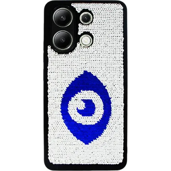 Vivid Sequin Case Redmi Note 13 4G Silver/Blue - (CS-FSHN GLT 9-2403010)