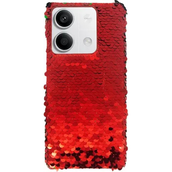 Vivid Sequin Case Redmi Note 13 5G Red - (CS-FSHN GLT 7-2403004)