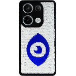 Vivid Sequin Case Redmi Note 13 Pro/Poco X6 5G Silver/Blue - (CS-FSHN GLT 9-2403020)