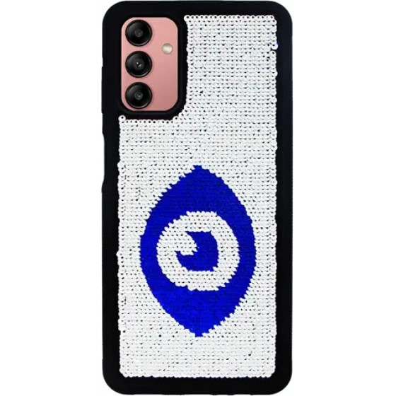 Vivid Sequin Case Samsung Galaxy A04s Silver/Blue - (CS-FSHN GLT 9-2403012)