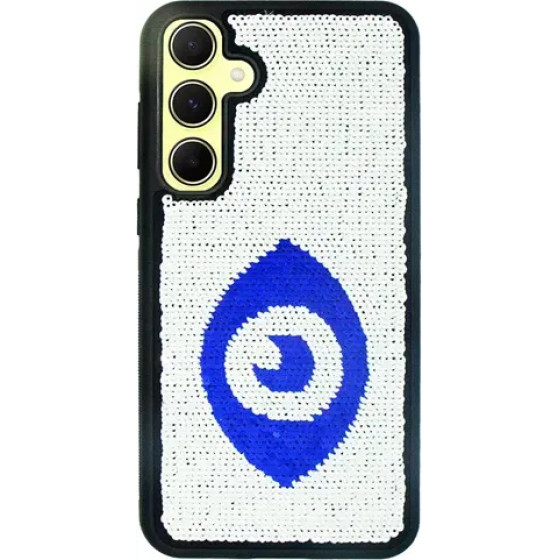 Vivid Sequin Case Samsung Galaxy A55 5G Silver/Blue - (CS-FSHN GLT 9-2403018)
