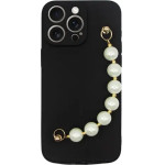 Vivid Silicone Case Pearl Chain Apple iPhone 15 Pro Max Black - (CS-SP Case 5-2403005)