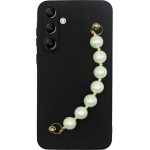 Vivid Silicone Case Pearl Chain Samsung Galaxy A14 4G/5G Black - (CS-SP Case 5-2403009)