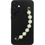 Vivid Silicone Case Pearl Chain Samsung Galaxy A15 4G/5G Black - (CS-SP Case 5-2403010)