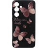 Vivid Silicone Case Samsung Galaxy S24+ Butterfly Black/Pink - (CS-BTF-2403010)