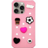 Vivid Silicone Pins Case Apple iPhone 15 Pro Max Pink - (CS-PBRD 3-2403004)