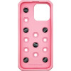 Vivid Silicone Pins Case Apple iPhone 15 Pro Max Pink - (CS-PBRD 3-2403004)