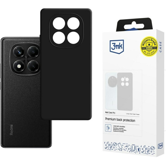 3MK Etui Matt Case Pro Do Redmi Note 14 Pro 4G czarny