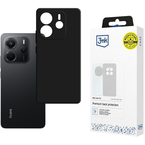 3MK Etui Matt Case Pro Do Xiaomi Redmi Note 14 4G czarny