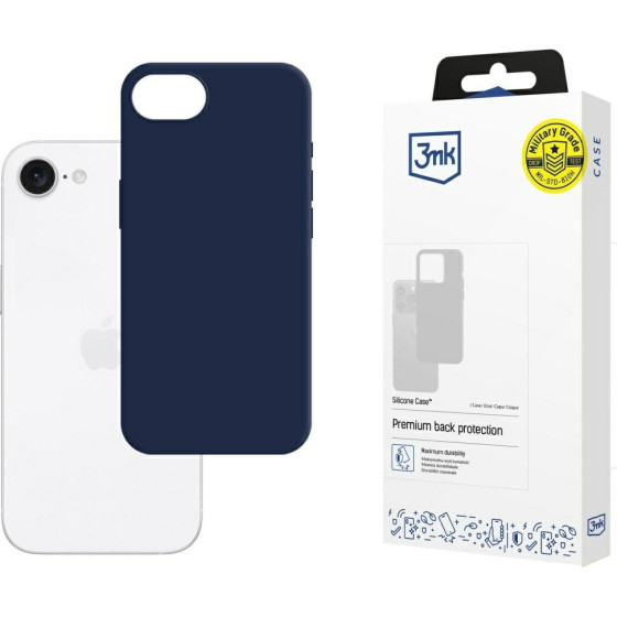 3MK Etui Silicone Case Do Apple Iphone 16e granatowy