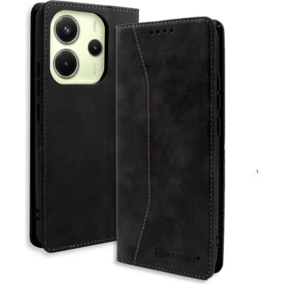 Bodycell Book Case Pu Leather Xiaomi Note 14 5G Black - (BB-00219)
