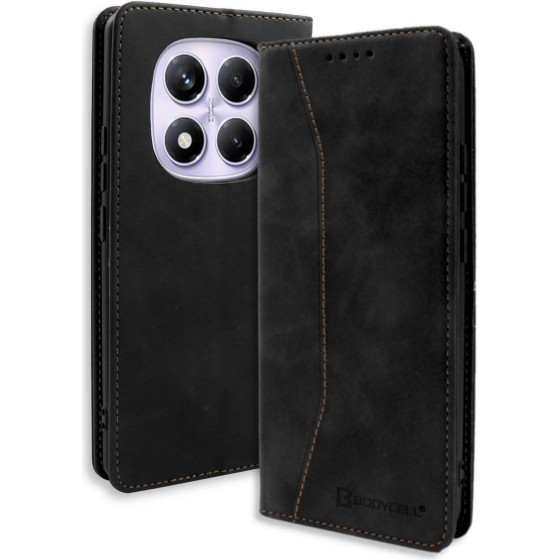 Bodycell Book Case Pu Leather Xiaomi Note 14 Pro 4G Black - (BB-00222)