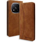 Bodycell Book Case Pu Leather Xiaomi Note 14 Pro Plus 5G Brown - (BB-00229)