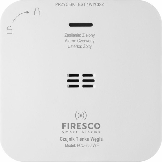 Firesco Czujnik Tlenku Wegla Wi-Fi Tuya Smart Life - (FCO-850 WF)