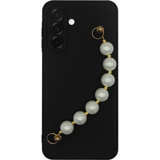 Vivid Silicone Case Pearl Chain Samsung Galaxy A26 Black - (CS-Sp Case 1-2504002)