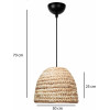 GloboStar Meka Boho �������� ��������� ������� �������� 1 x E27 IP20 ���� Rattan - �30 x �30 x �25cm - (204-0163)
