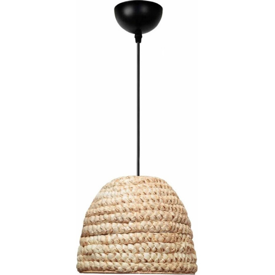 GloboStar Meka Boho �������� ��������� ������� �������� 1 x E27 IP20 ���� Rattan - �30 x �30 x �25cm - (204-0163)