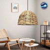 GloboStar Meka Boho �������� ��������� ������� �������� 1 x E27 IP20 ���� Rattan - �30 x �30 x �25cm - (204-0165)