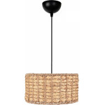 GloboStar Pomegrande Boho �������� ��������� K����� �������� 1 x E27 IP20 ���� Rattan - �30 x �30 x �16cm - (204-0157)